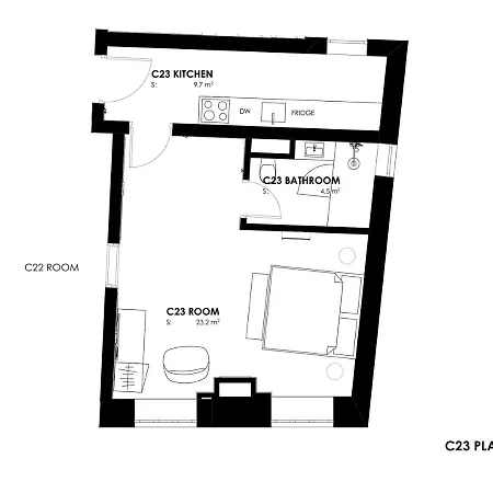 בית נופש Old Town One Bedroom